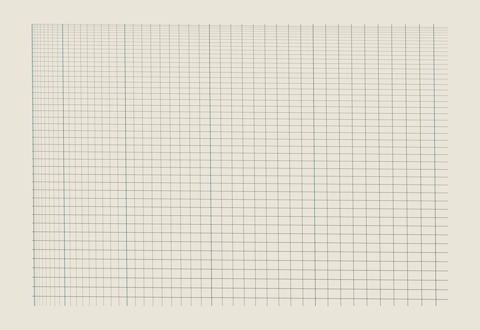 A woven grid of fine threads tightening towards one corner of the frame